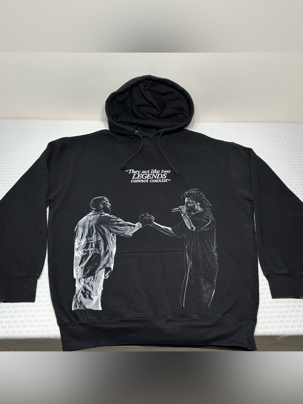 Drake J Cole Tour Hoodie Men's L Legends Big As The What Dreamville Rap Concert
